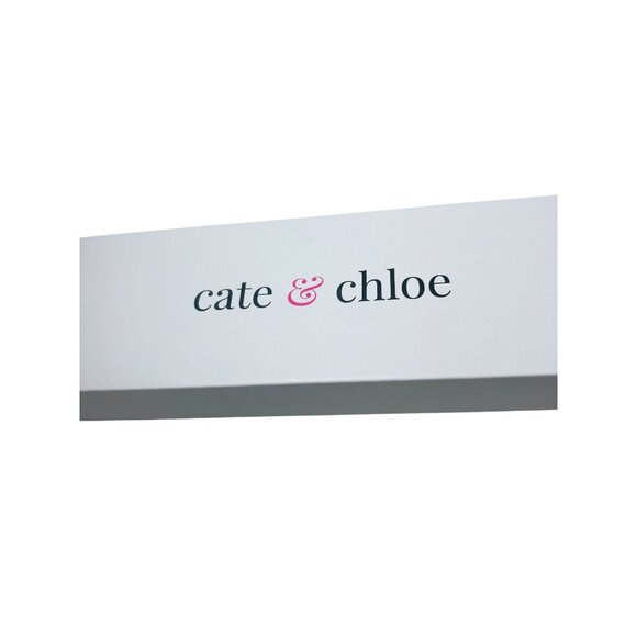 CZ Tennis Bracelet 18k Rose Gold-Plated Cate & Chloe Cubic Zirconia Crystals - Picture 7 of 7